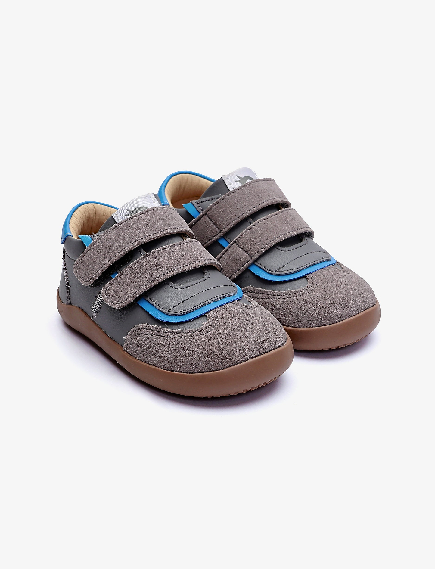 Oldsoles Zigsta Ground - נעלי סניקרס אולדסולס לילדים בצבע אפור שאדאו