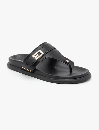 Seventy Nine - כפכפי אצבע טיפאני סבנטי ניין לנשים בצבע שחור