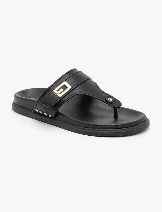 Seventy Nine - כפכפי אצבע טיפאני סבנטי ניין לנשים בצבע שחור