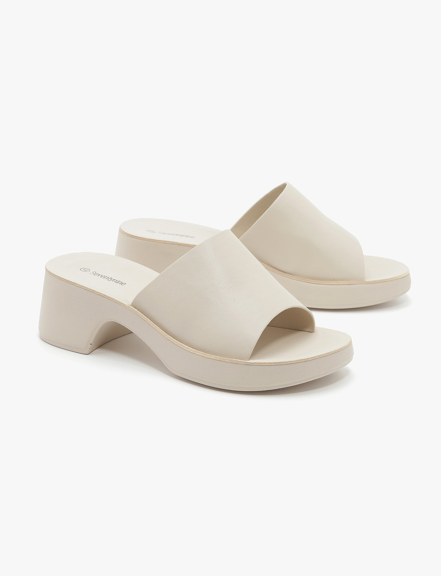 Seventy Nine - כפכפי עקב בוניטה סבנטי ניין לנשים בצבע שמנת