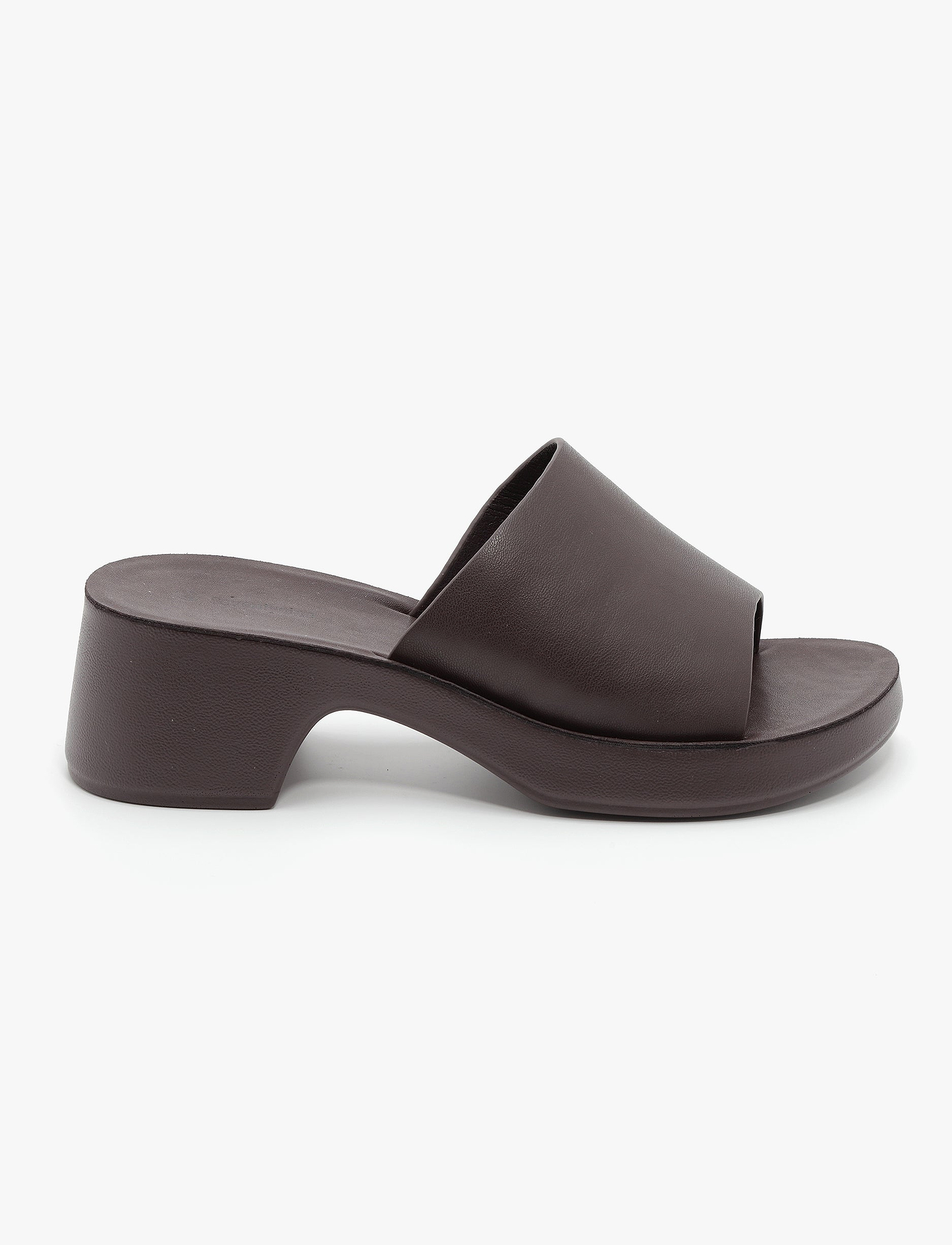 Seventy Nine - כפכפי עקב בוניטה סבנטי ניין לנשים בצבע חום כהה