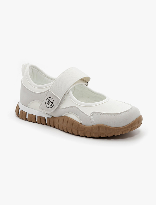 Seventy Nine - נעלי בובה ספורטיבית ויוי סבנטי ניין לנשים בצבע לבן
