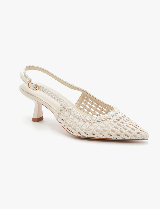 Seventy Nine - נעלי עקב ליסה סבנטי ניין לנשים בצבע שמנת