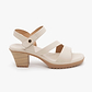 Seventy Nine - סנדלי עקב סבנטי ניין דגם לירן נשים בצבע ניוד