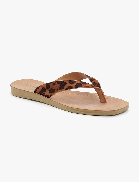 Seventy Nine - כפכפי אצבע דלינה סבנטי ניין לנשים בצבע מנומר