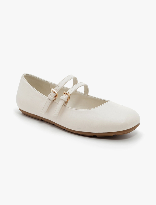 Seventy Nine - נעלי בובה טיארה סבנטי ניין לנשים בצבע שמנת