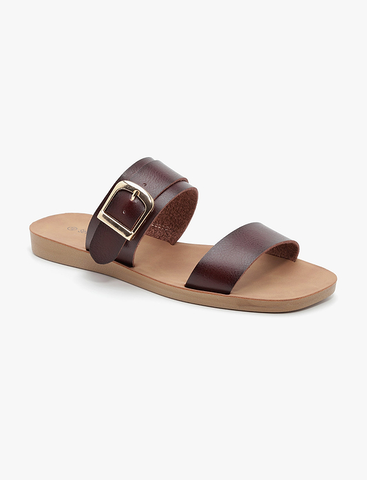 Seventy Nine - כפכפים שטוחים אנג'י סבנטי ניין לנשים בצבע חום כהה