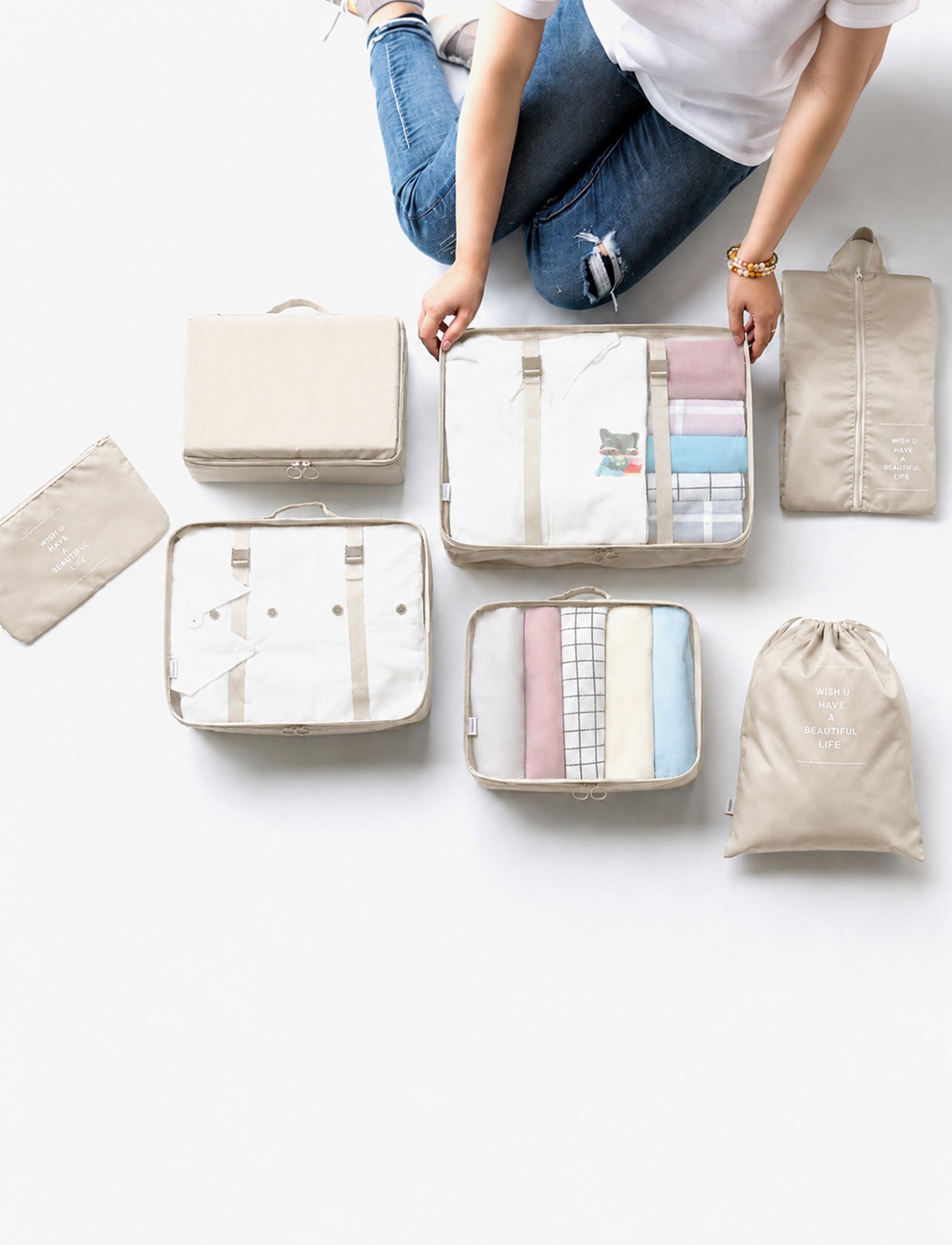 Storage Bag - סט 7 קופסאות אחסון לנסיעות