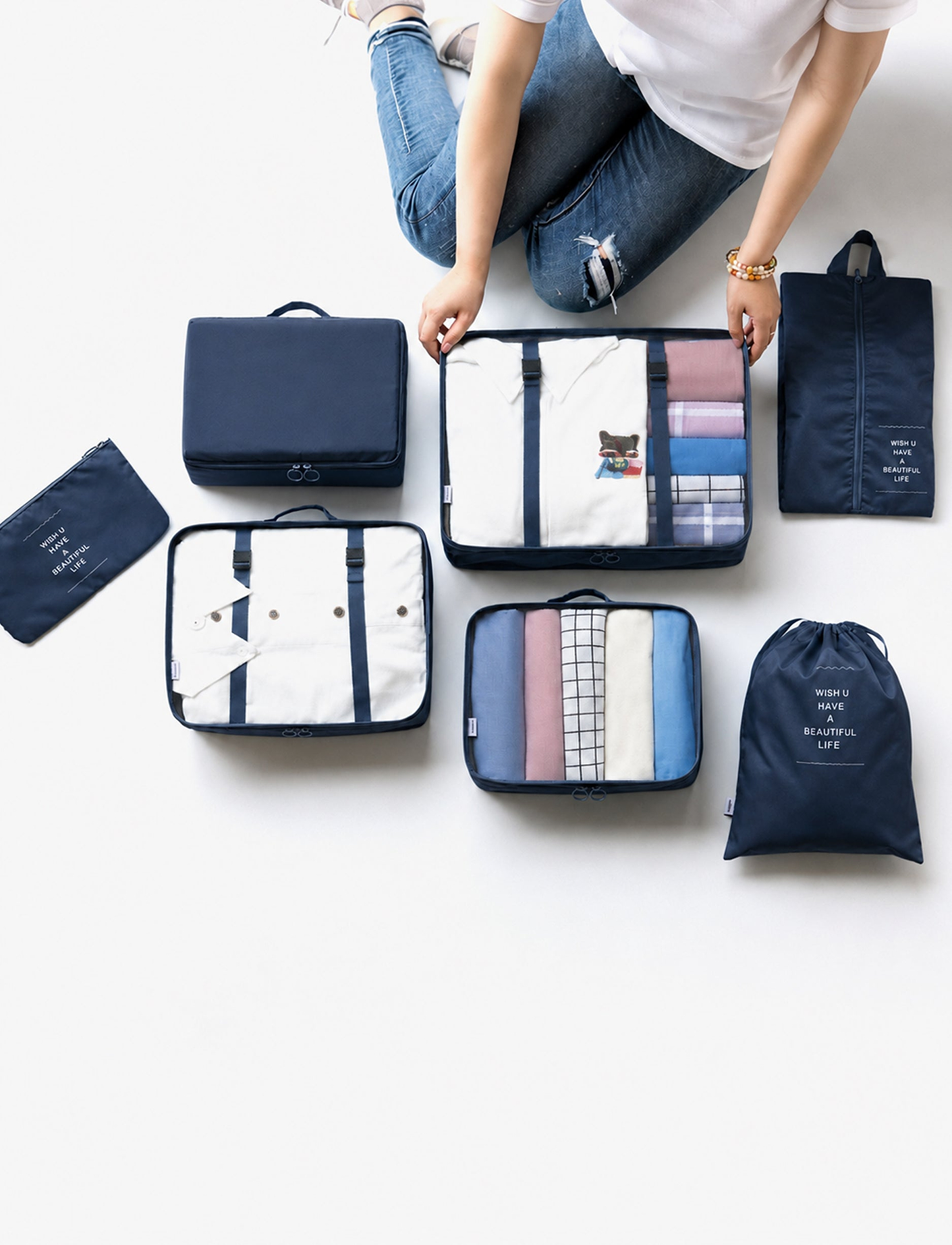 Storage Bag - סט 7 קופסאות אחסון לנסיעות