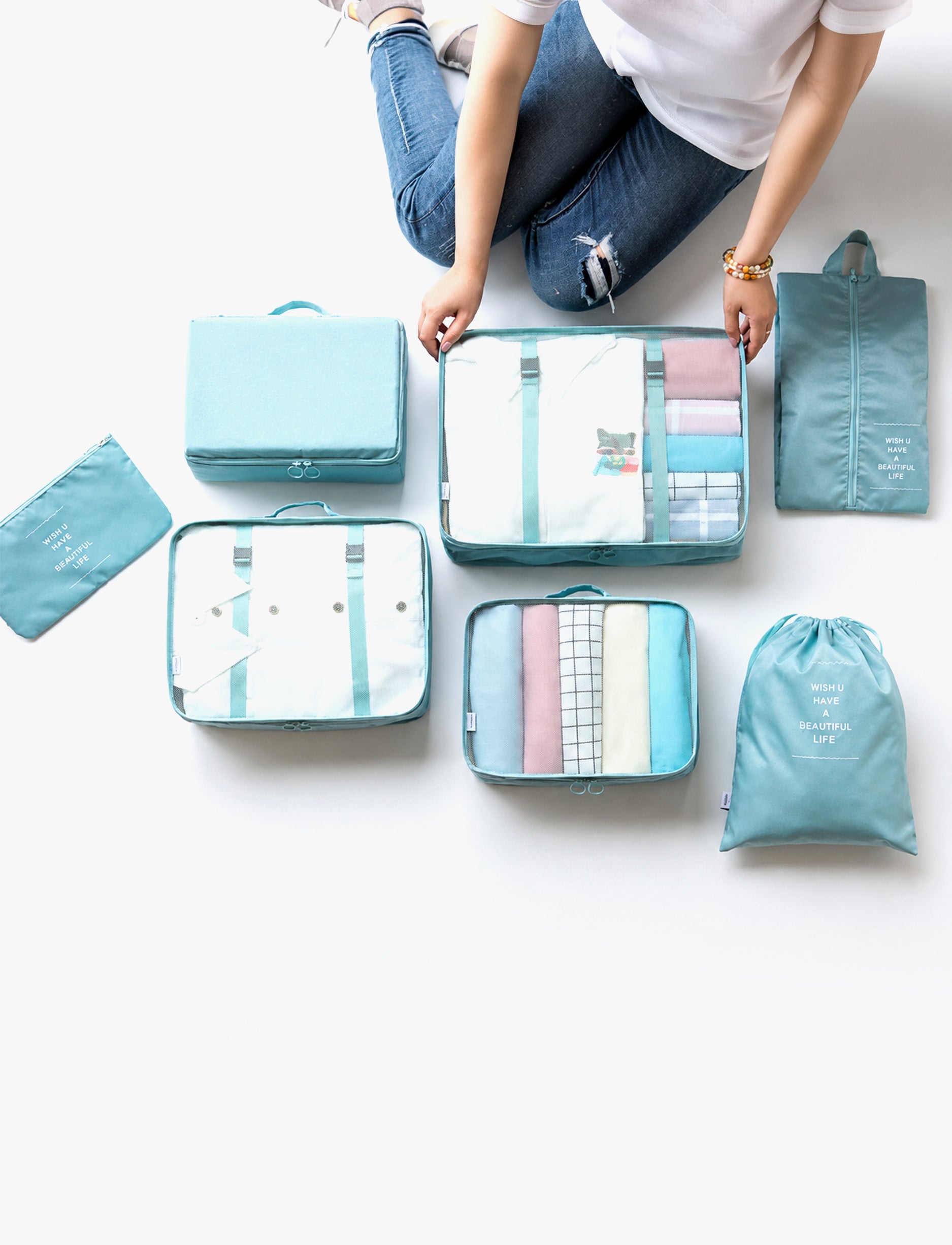 Storage Bag - סט 7 קופסאות אחסון לנסיעות