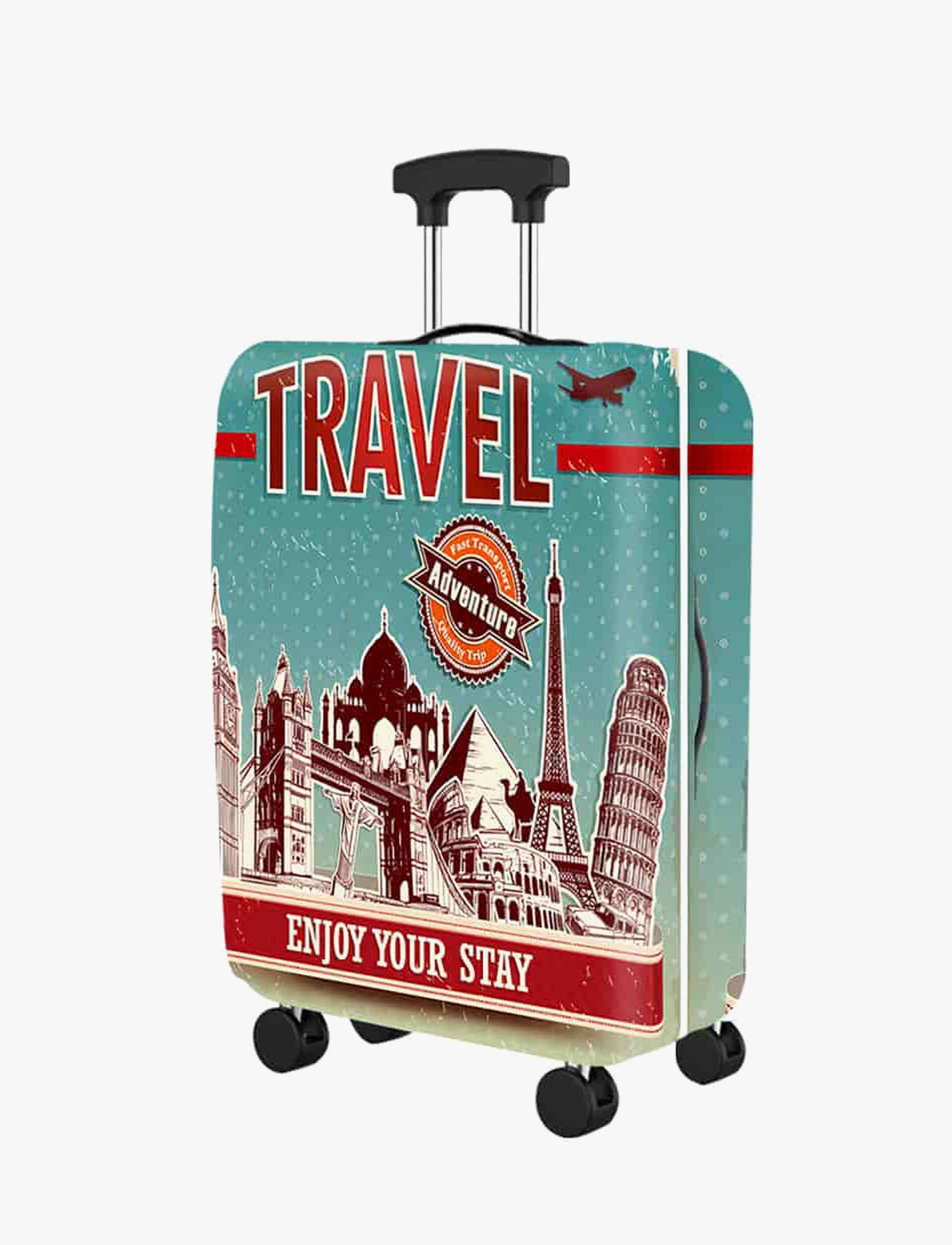 Printed Luggage Cover - כיסוי מודפס למזוודה מידה