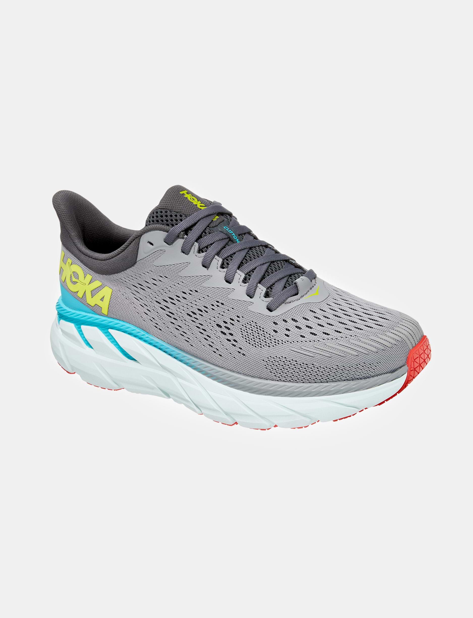 Hoka Clifton 7 Wide - נעלי ספורט גברים הוקה קליפטון 7 רחבות בצבע אפור