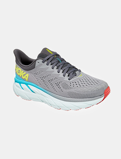 Hoka Clifton 7 Wide - נעלי ספורט גברים הוקה קליפטון 7 רחבות בצבע אפור