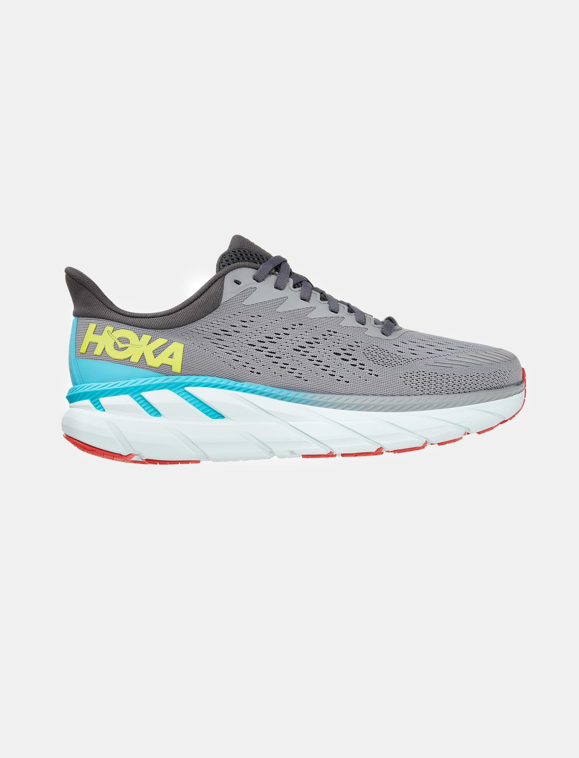 Hoka Clifton 7 Wide - נעלי ספורט גברים הוקה קליפטון 7 רחבות בצבע אפור