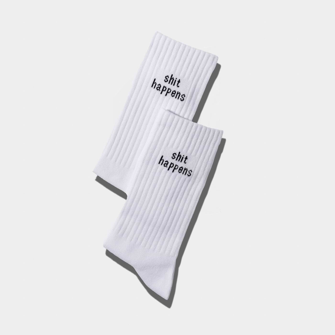 Socken "Shit happens"