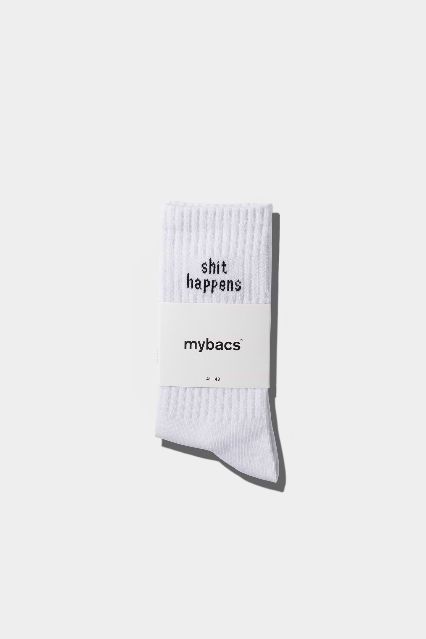 Socken "Shit happens"