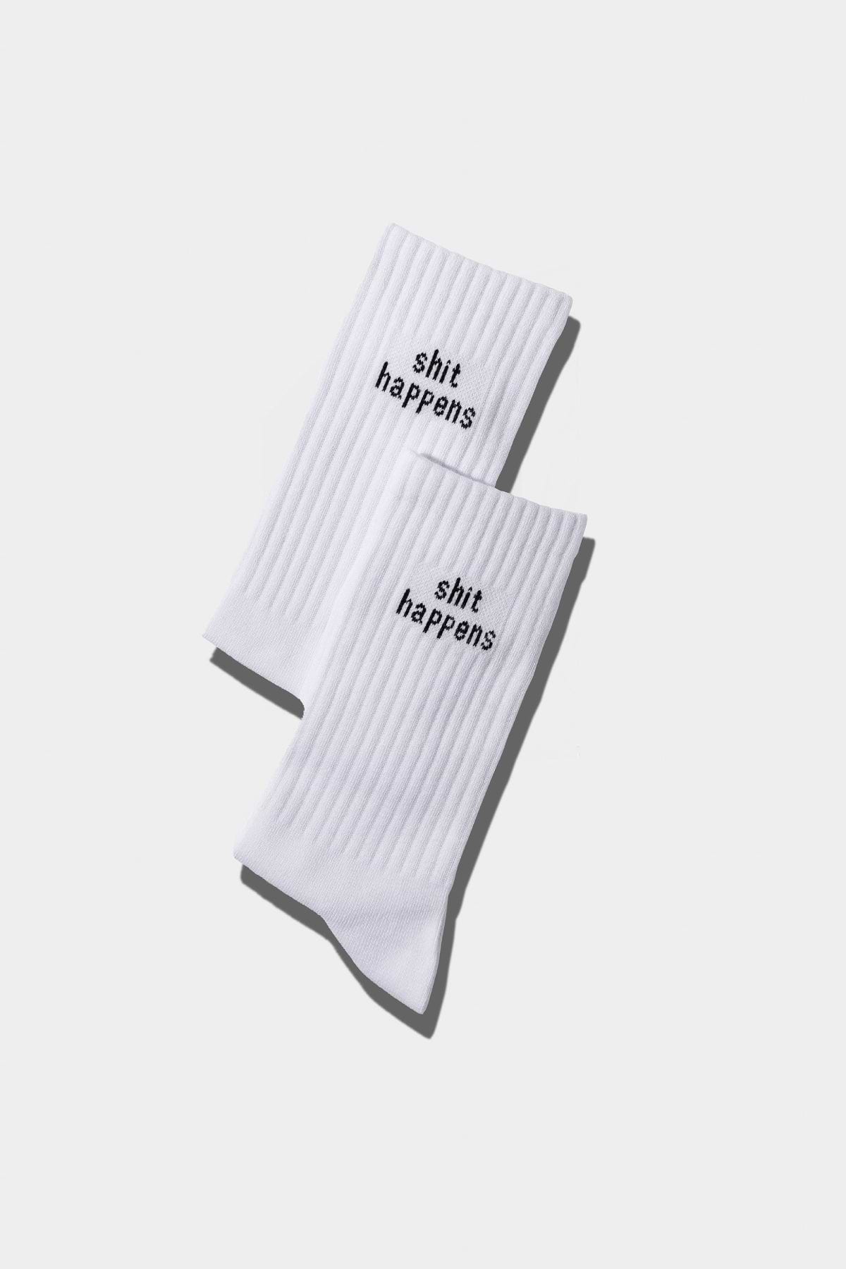 Socken "Shit happens"