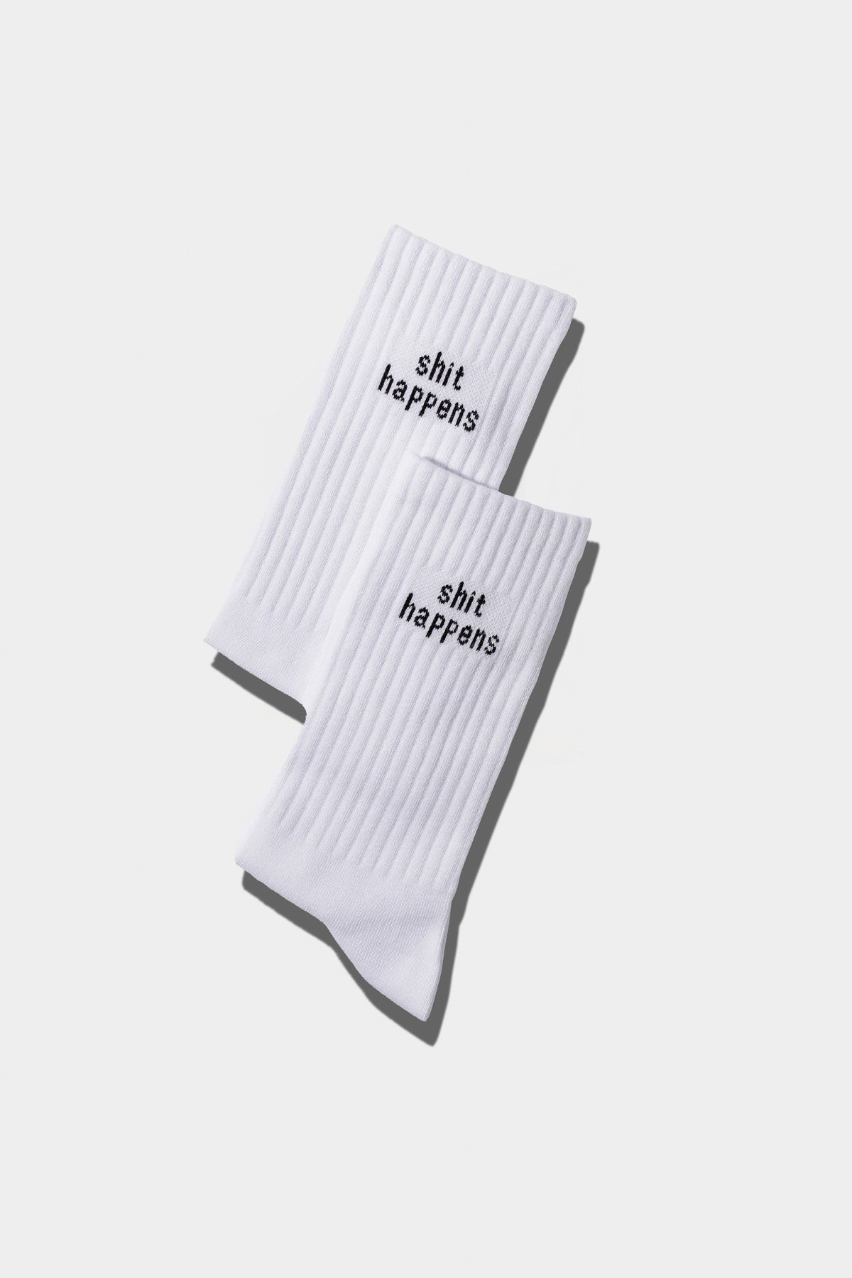 Socken "Shit happens"