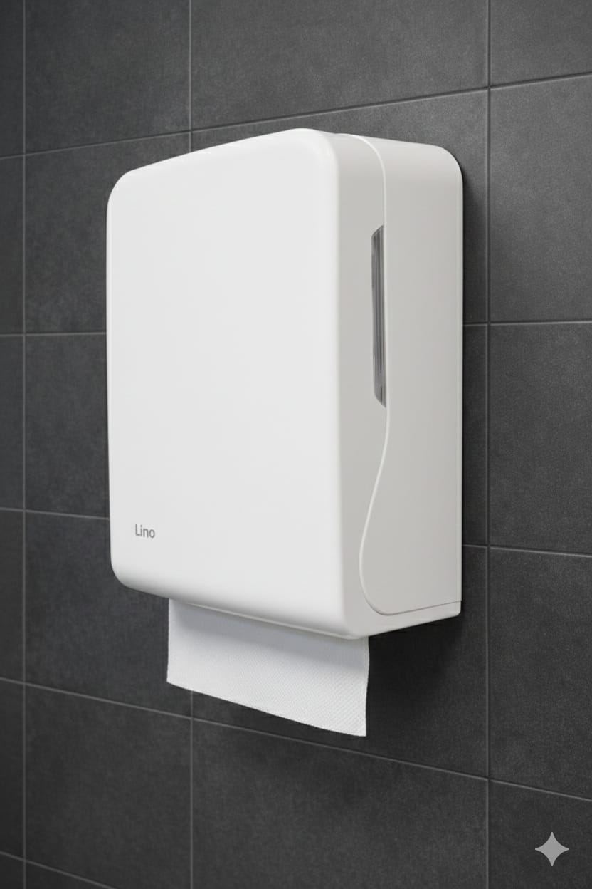 LINO מתקן לנייר צץ רץ לבן