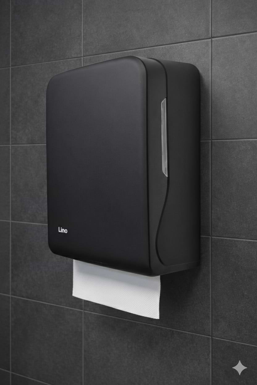 LINO מתקן לנייר צץ רץ שחור