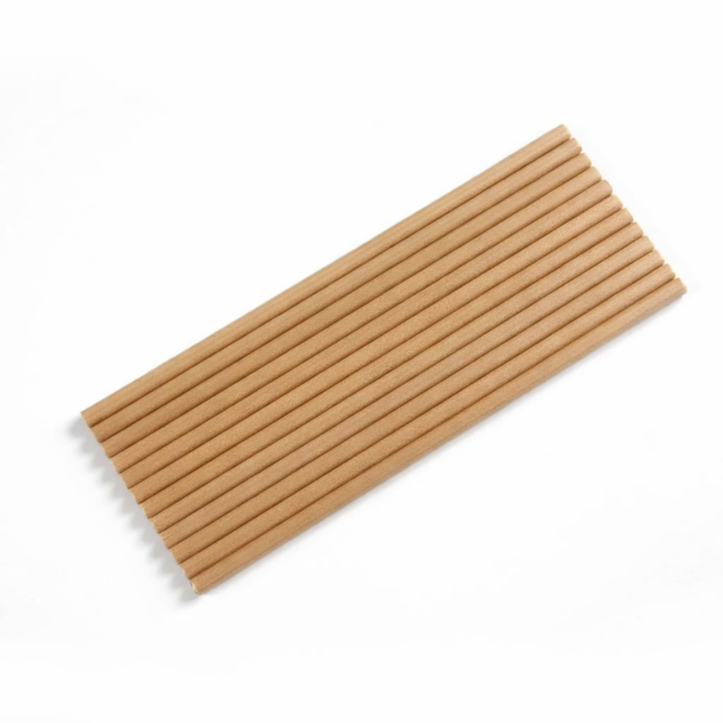 קש נייר מתכלה חום 8 מ"מ 100 יח'