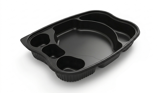 צלחת STA-1541 מחולקת ל-5 בצבע שחור 224 יח' ללא מכסה