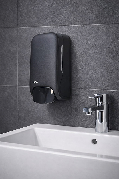 LINO מתקן לסבון ידיים 500 מ״ל שחור