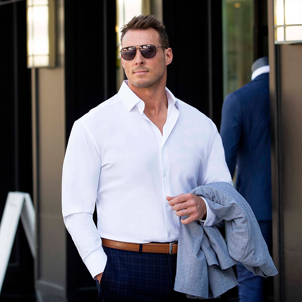 Cotton Long-Sleeved Slim Shirt - Men - Ready-to-Wear