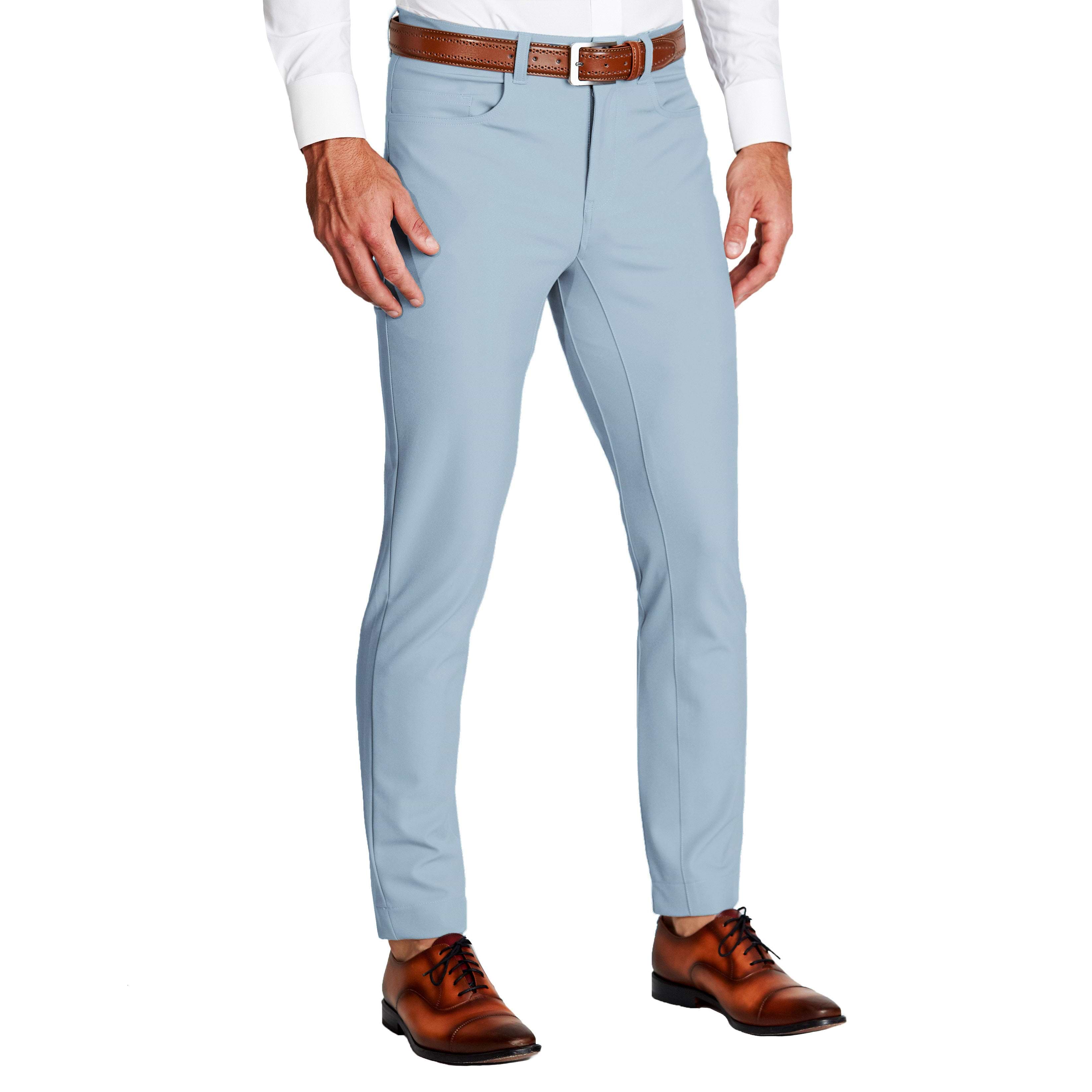 Club Room Mens Straight Leg Chino Stretch Pants Blue Size 36x34 main image 0