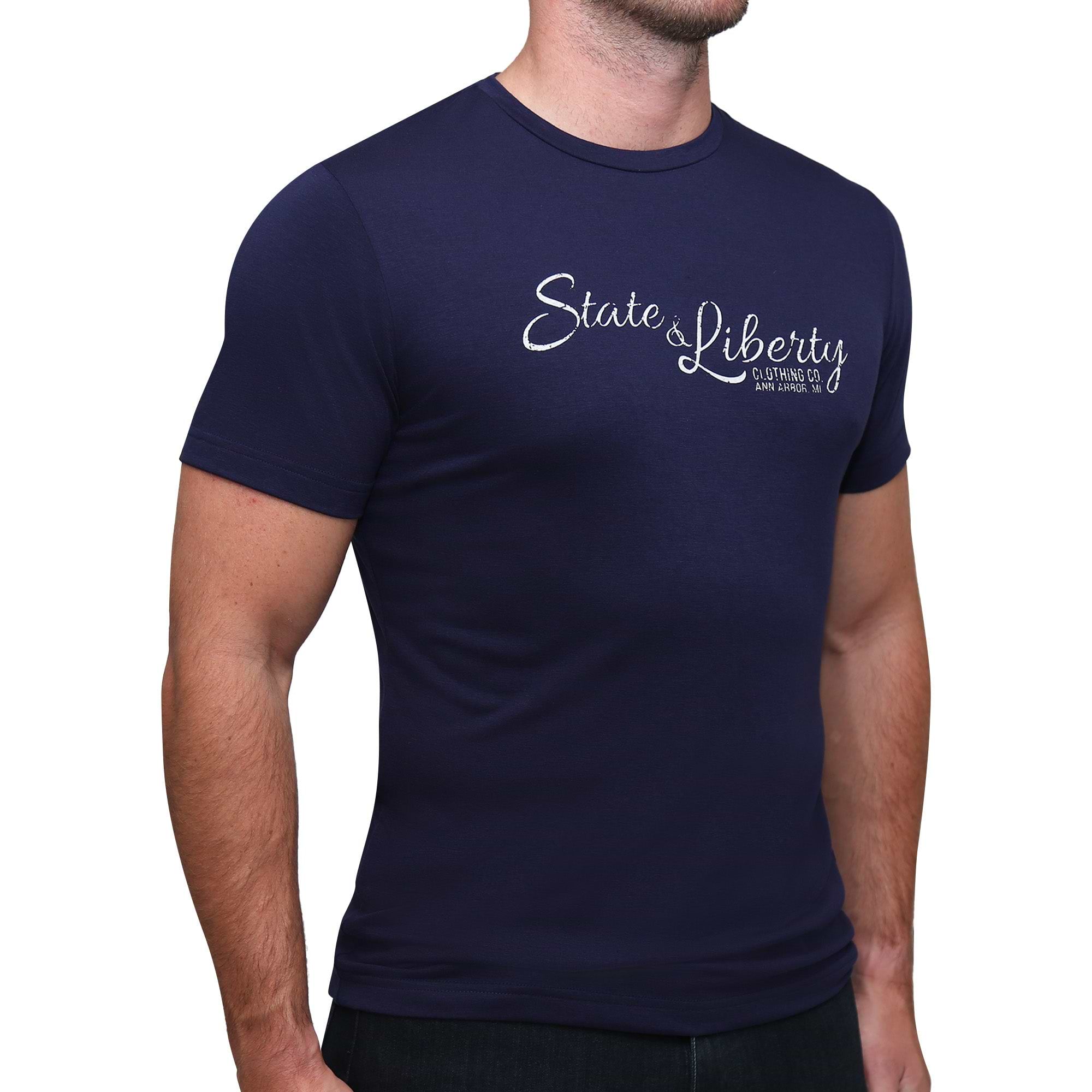 Athletic Fit T-Shirts by State & Liberty Clothing