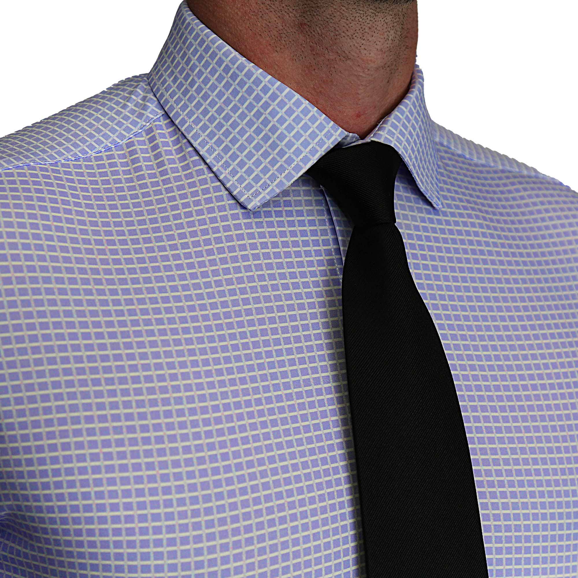 "The Xavier" Lavender with White Windowpane- Classic Fit