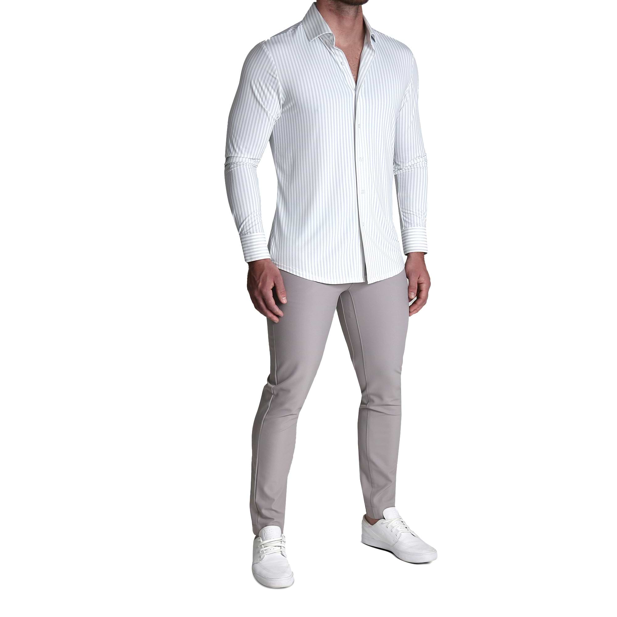 Sport Shirt - Light Grey Bengal Stripe