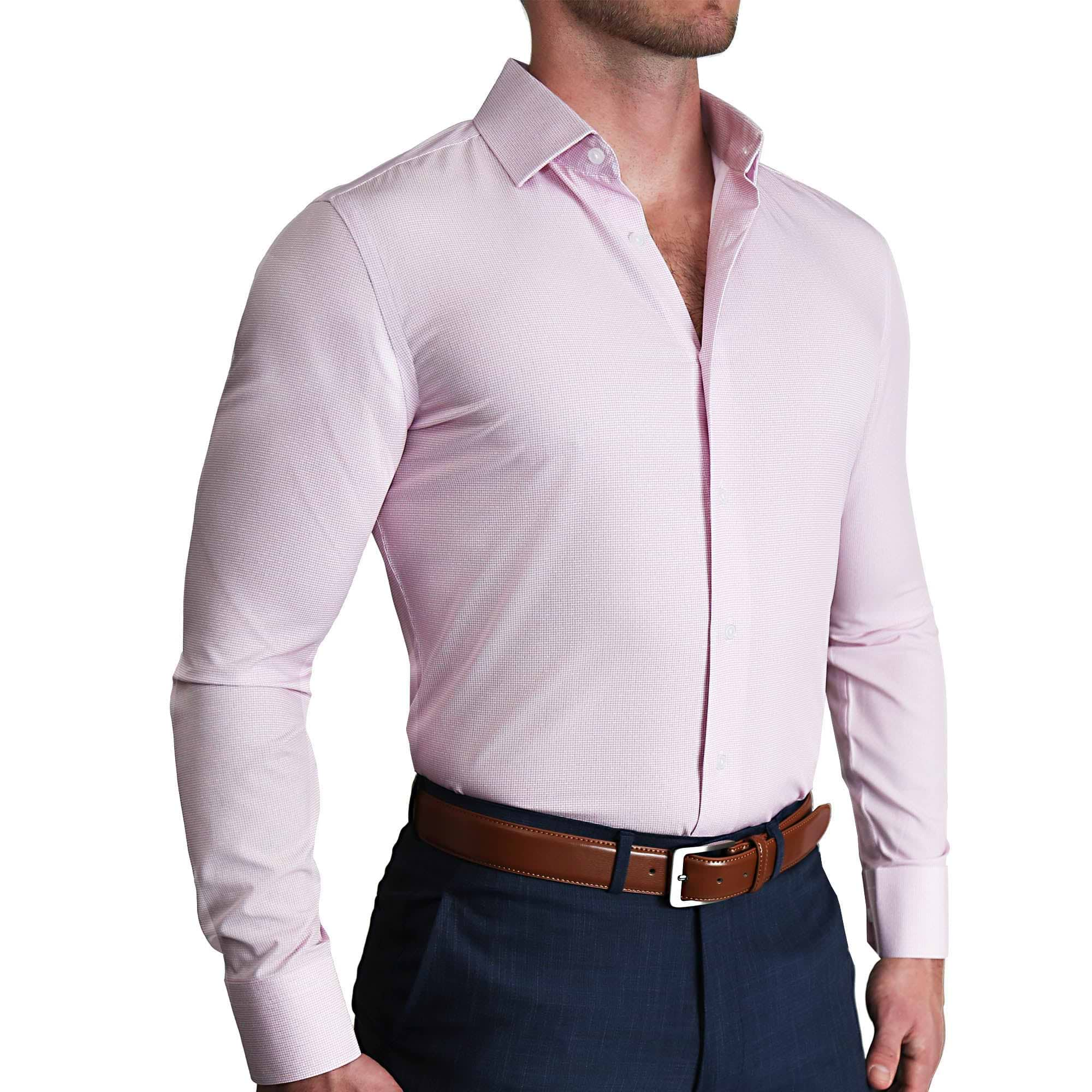 Pink dressy hot sale shirt