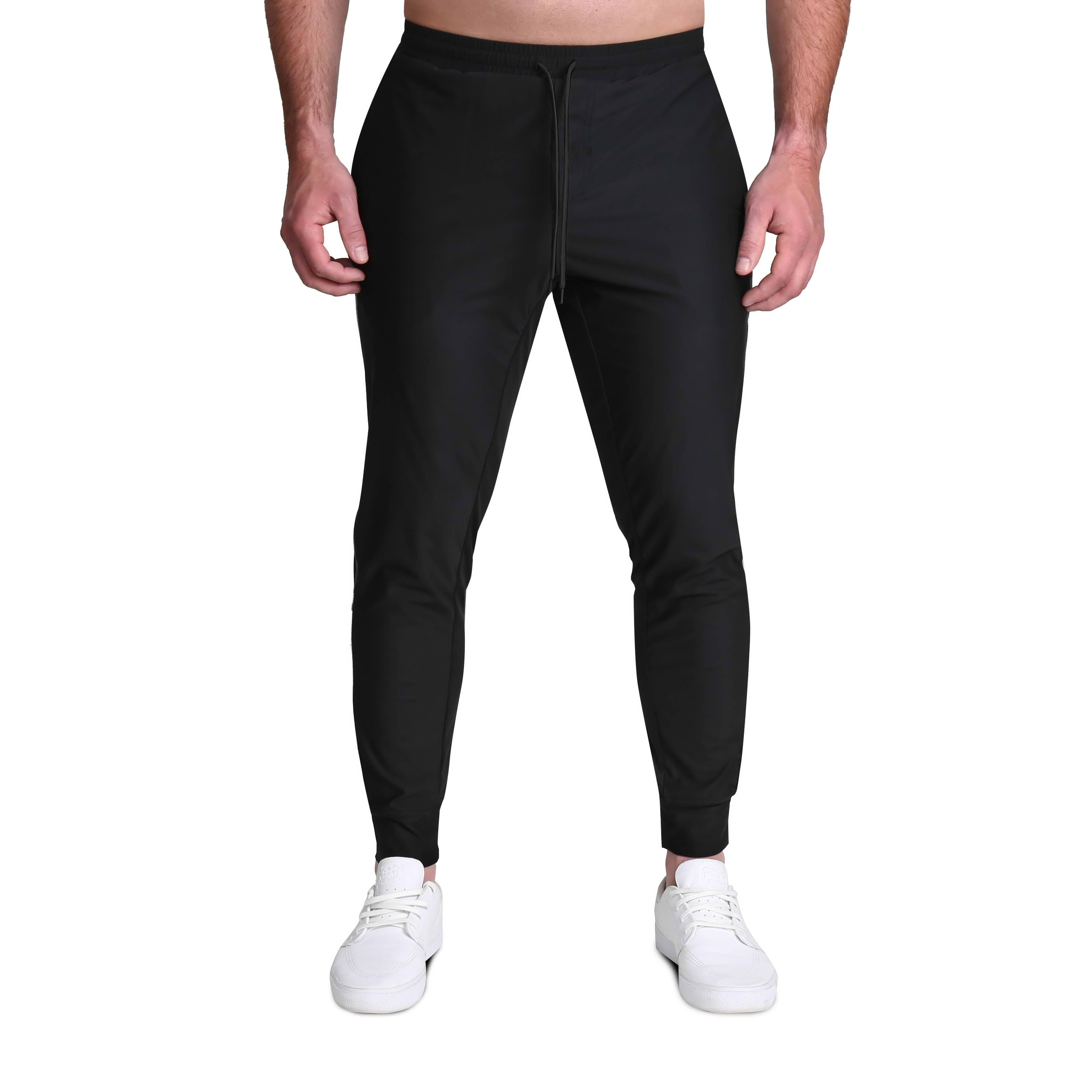 Black lightweight joggers online