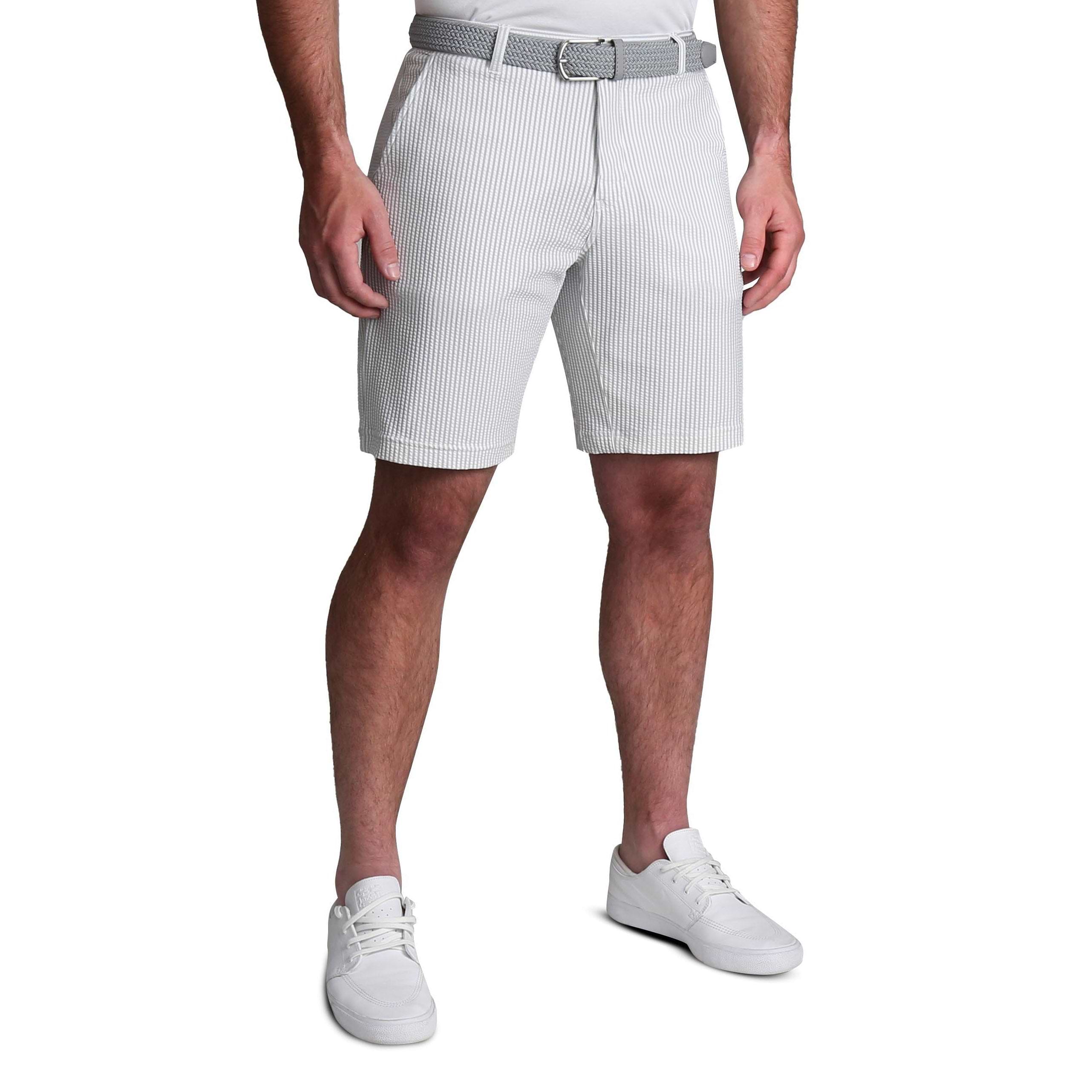 Athletic Fit Shorts - Grey Seersucker