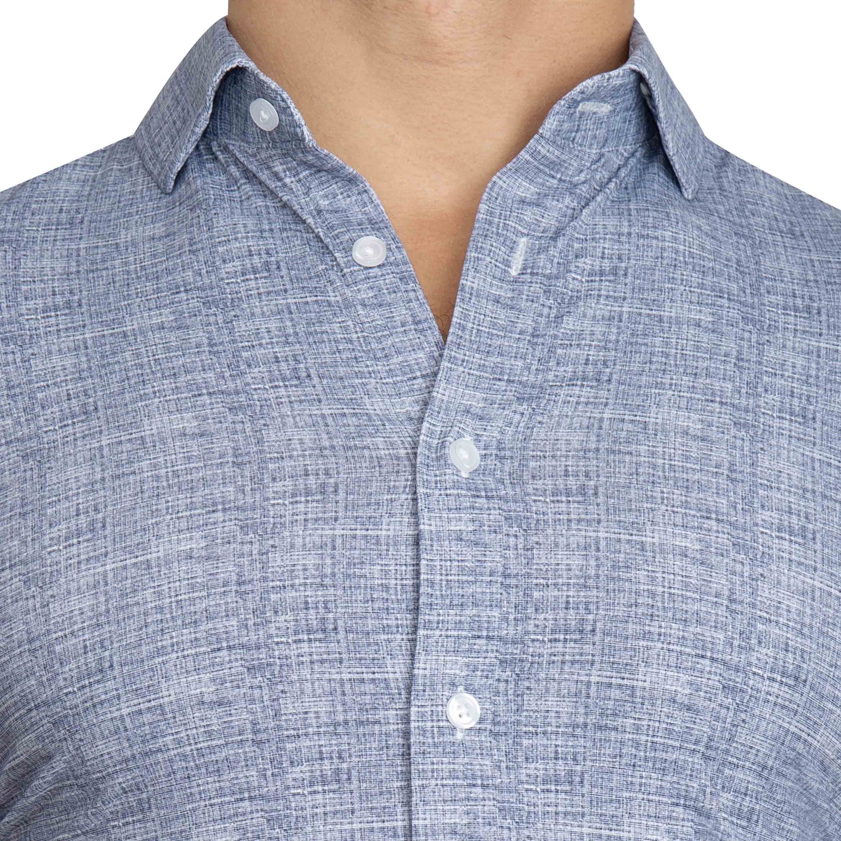 "The Storm" Sport Shirt - Navy Linen