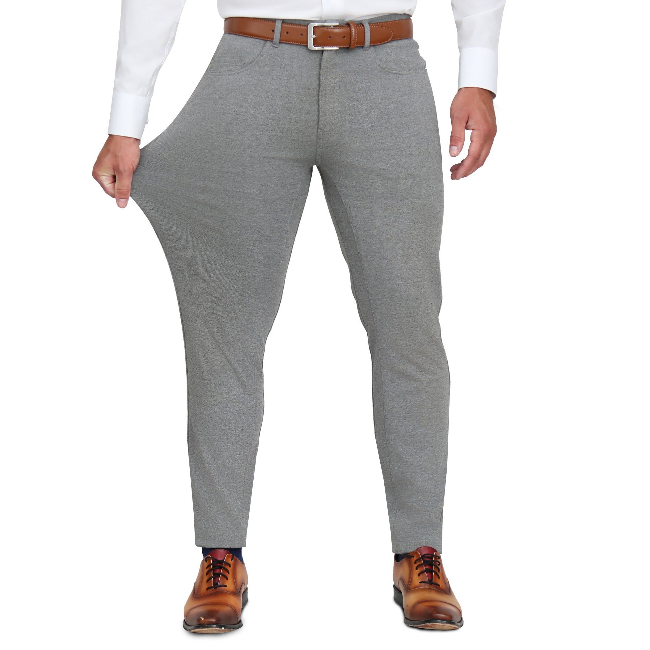 Knit Chino - Light Grey