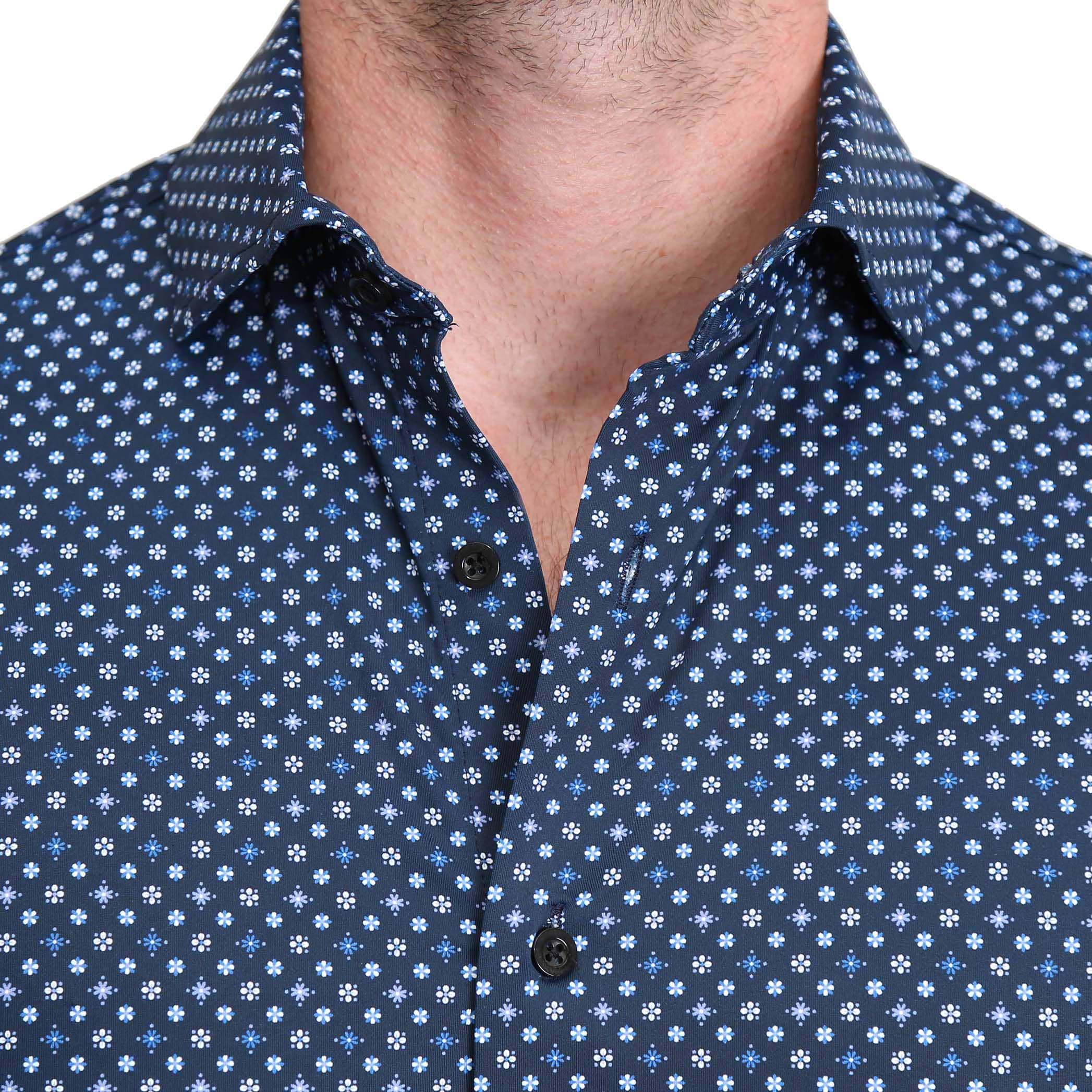 The Roth Black Short Sleeve Button Down