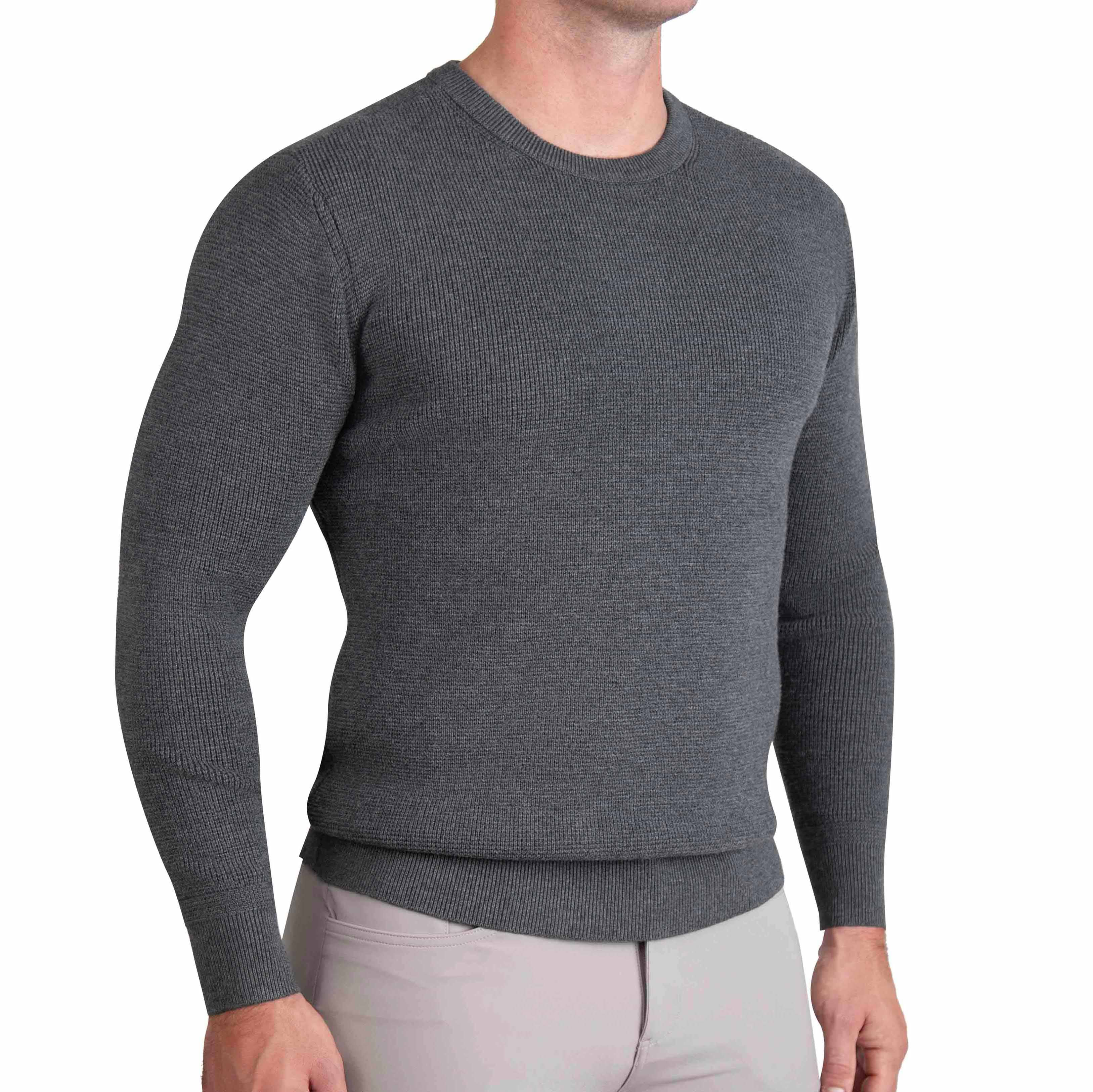 Heavy Knit Crewneck - Charcoal