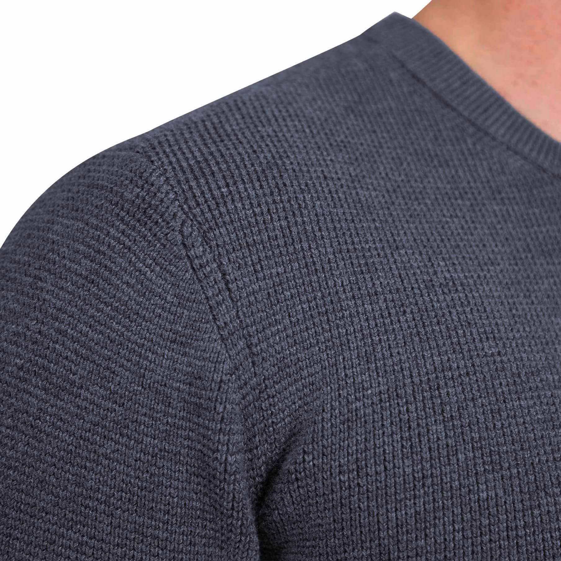 Heavy Knit Crewneck  - Navy