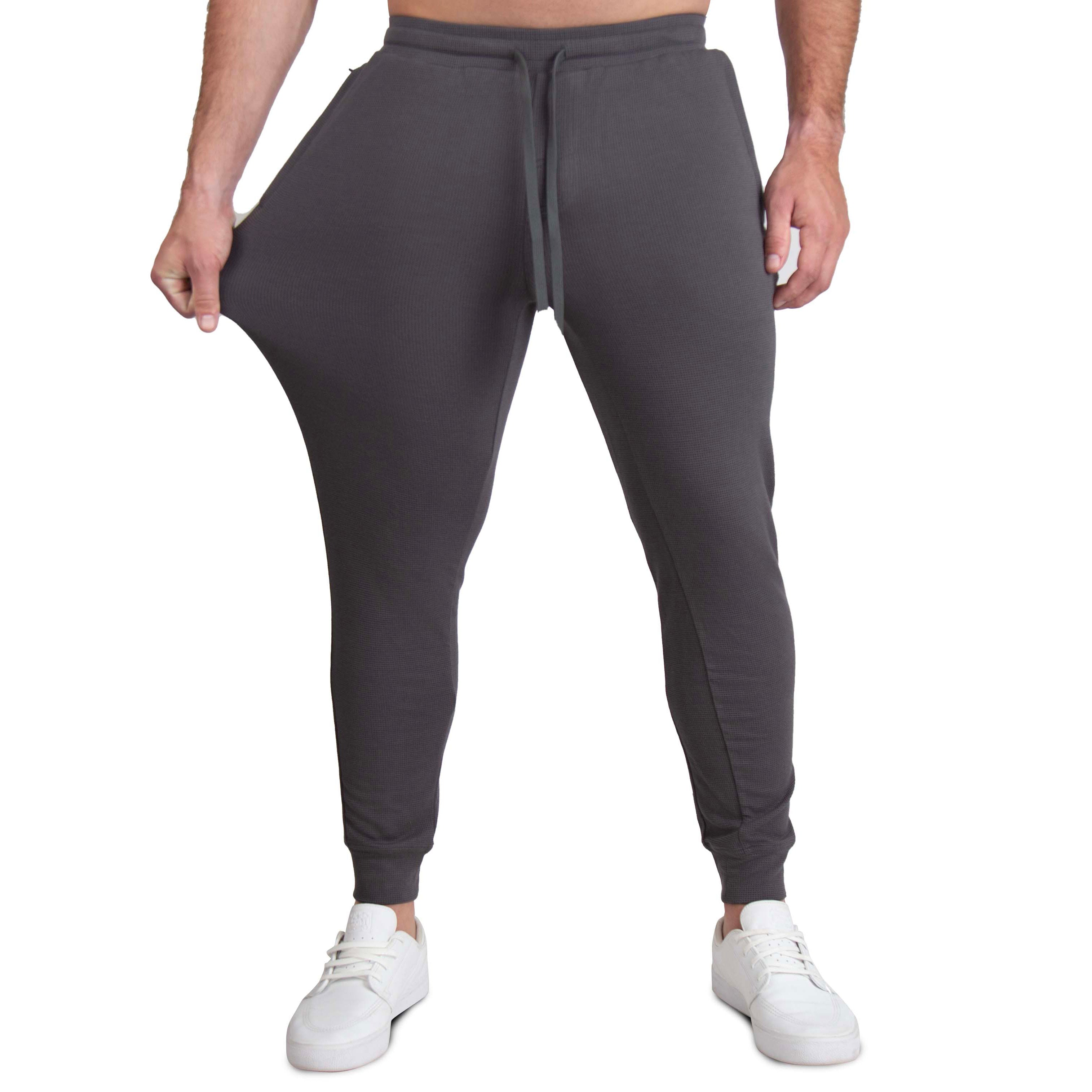 Lightweight Knit Waffle Jogger - Charcoal