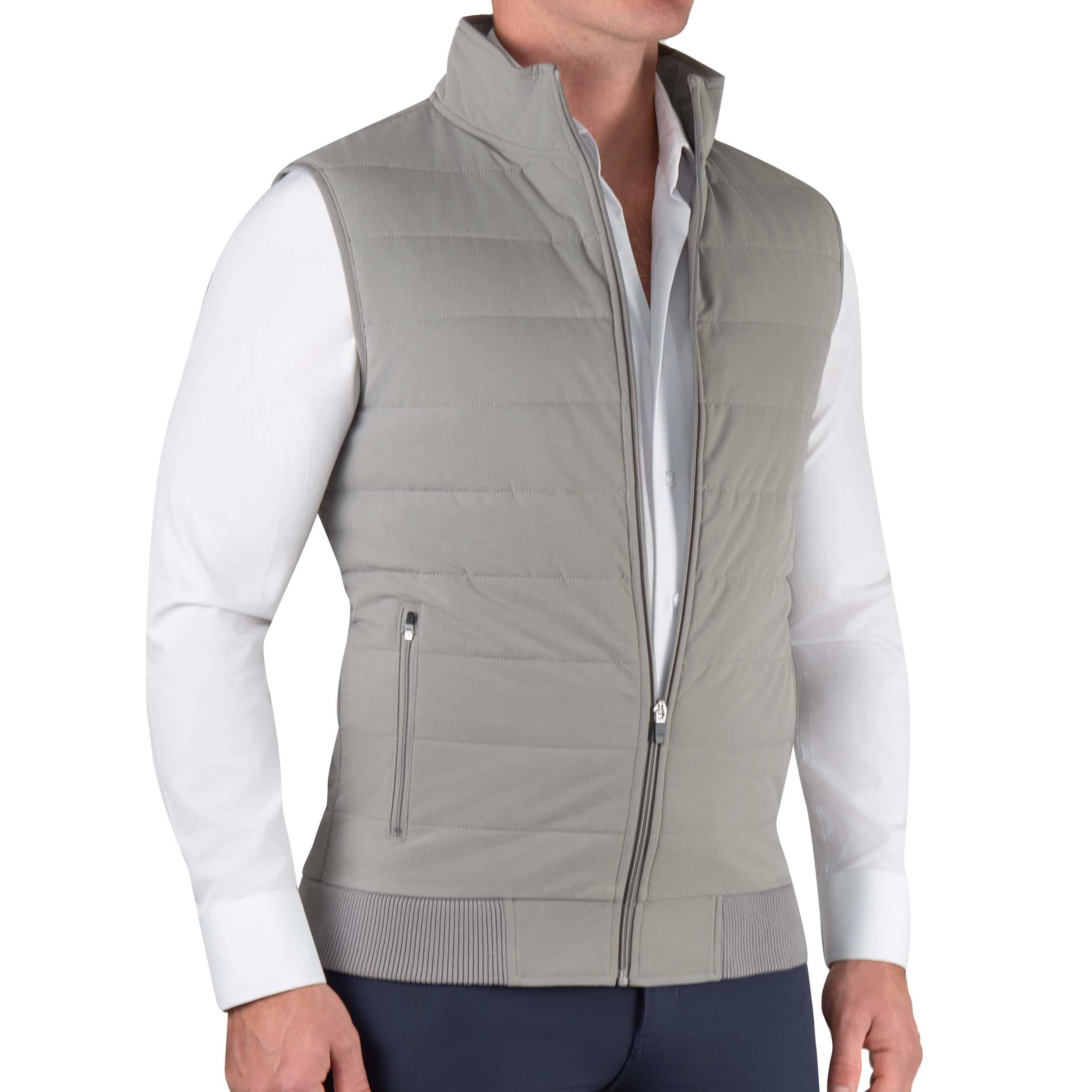 Down Vest - Light Grey