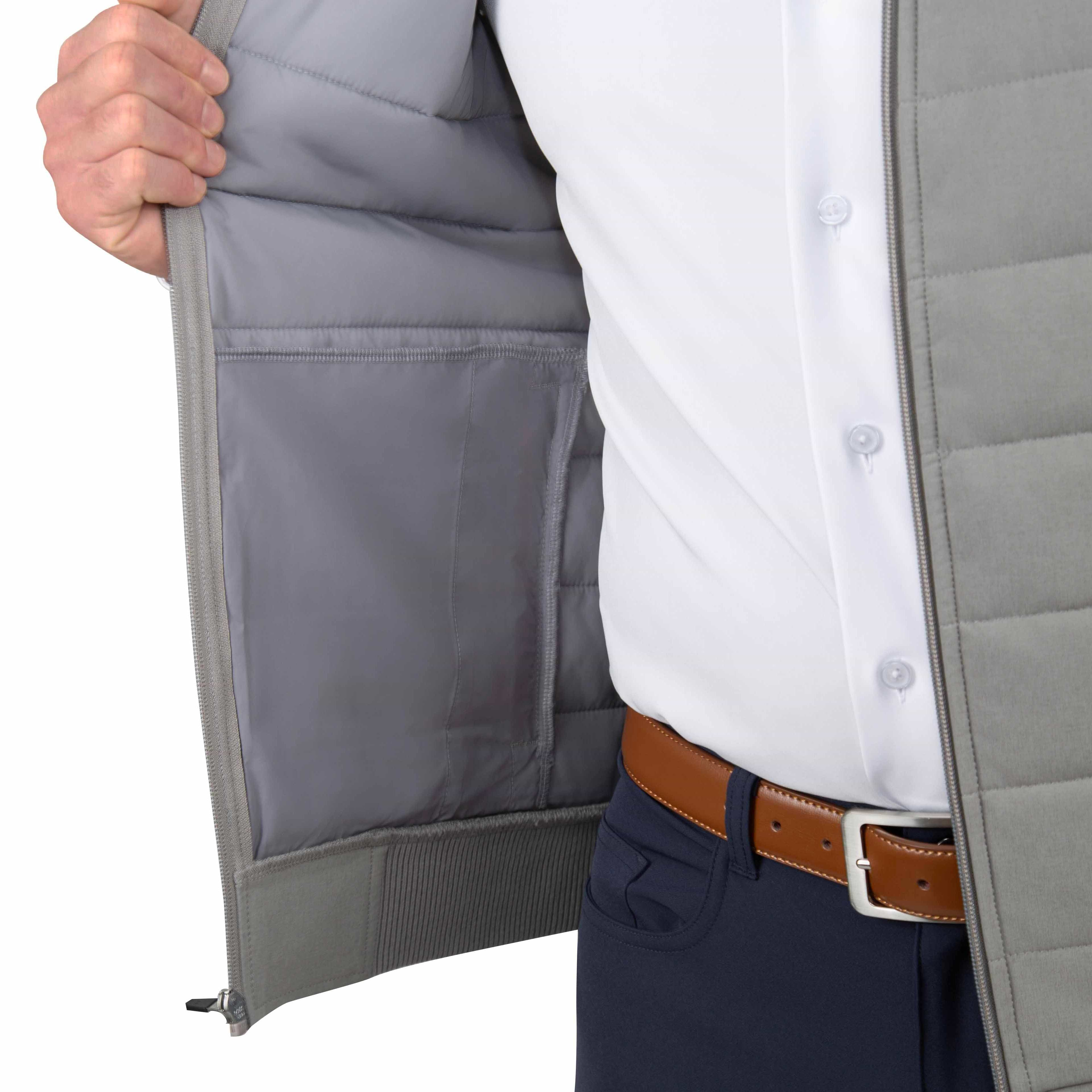 Down Vest - Light Grey