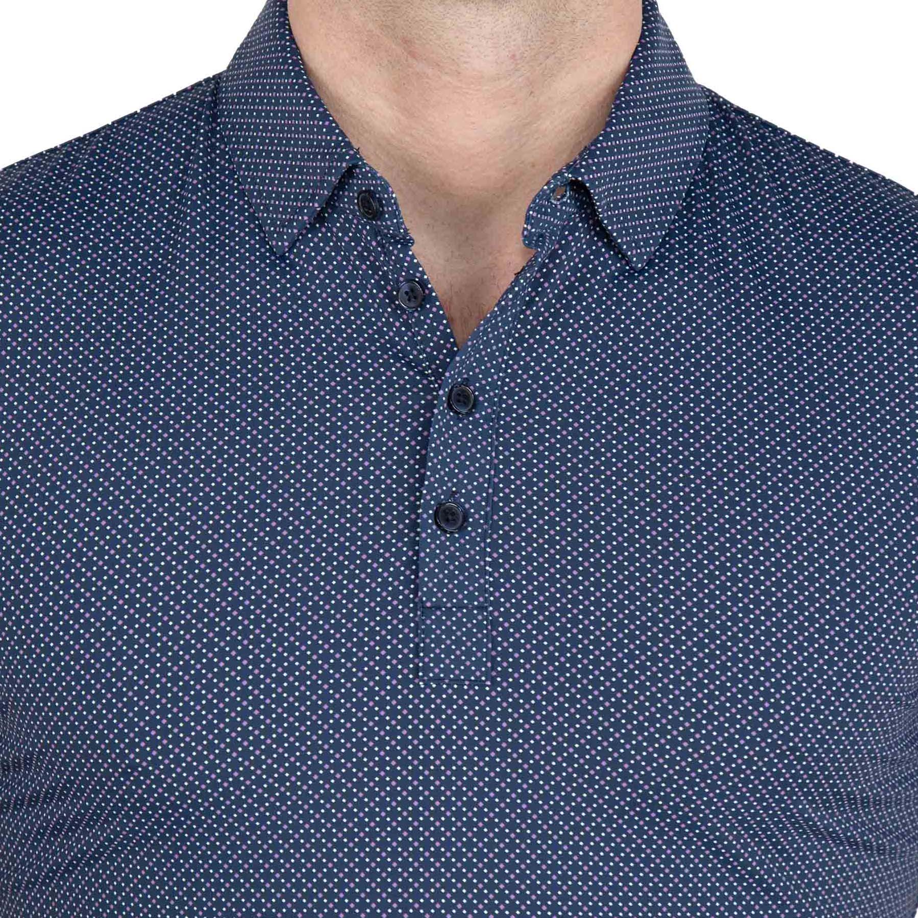 "The Bristol" Navy with Geo Mini Squares