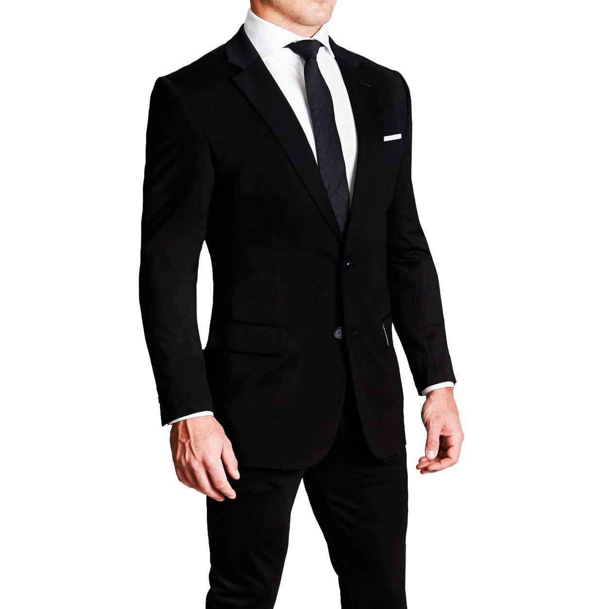 Classic Black Tuxedo With Gray Vest and Bow Tie