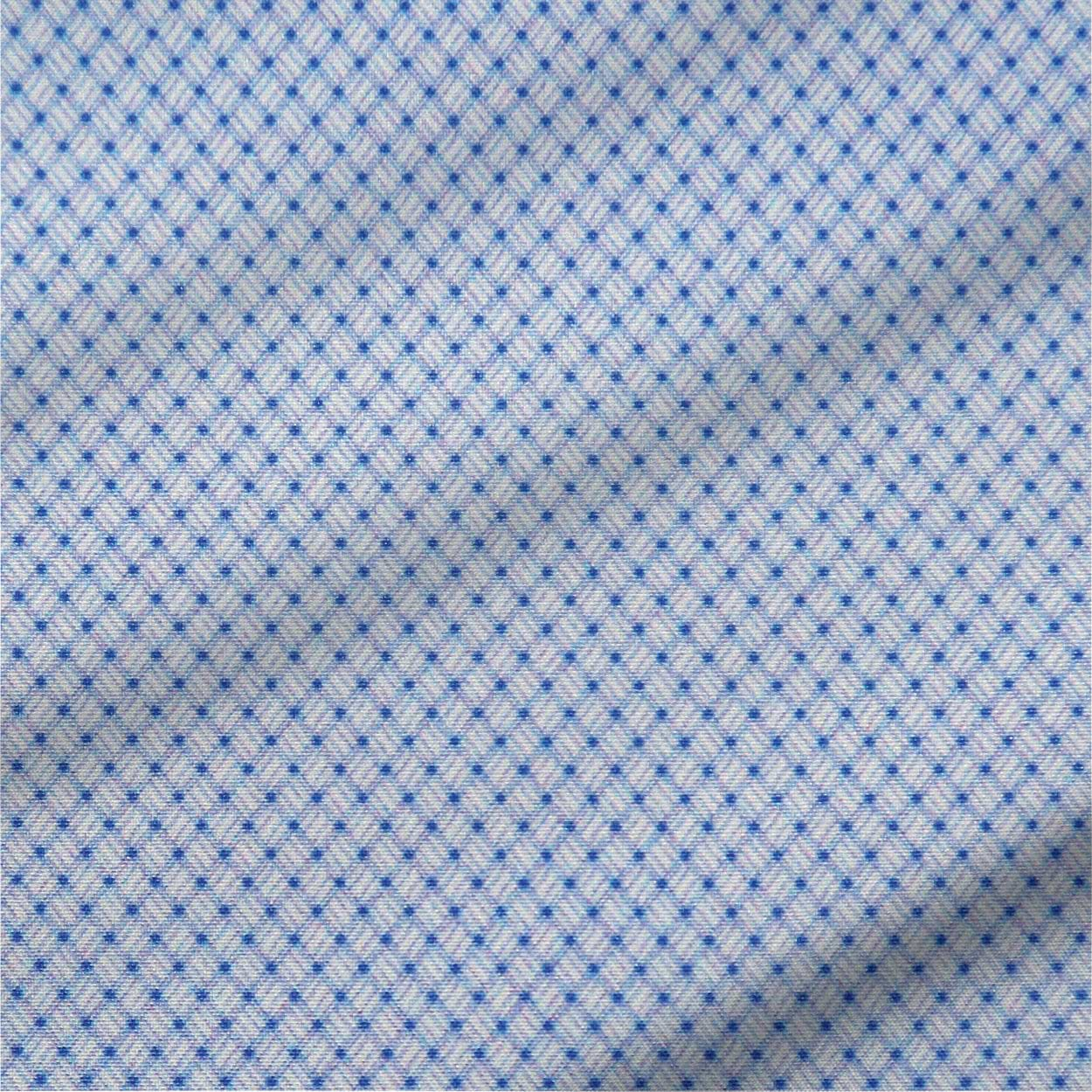 "The Morrison" Blue & White Mini Pattern - Classic Fit