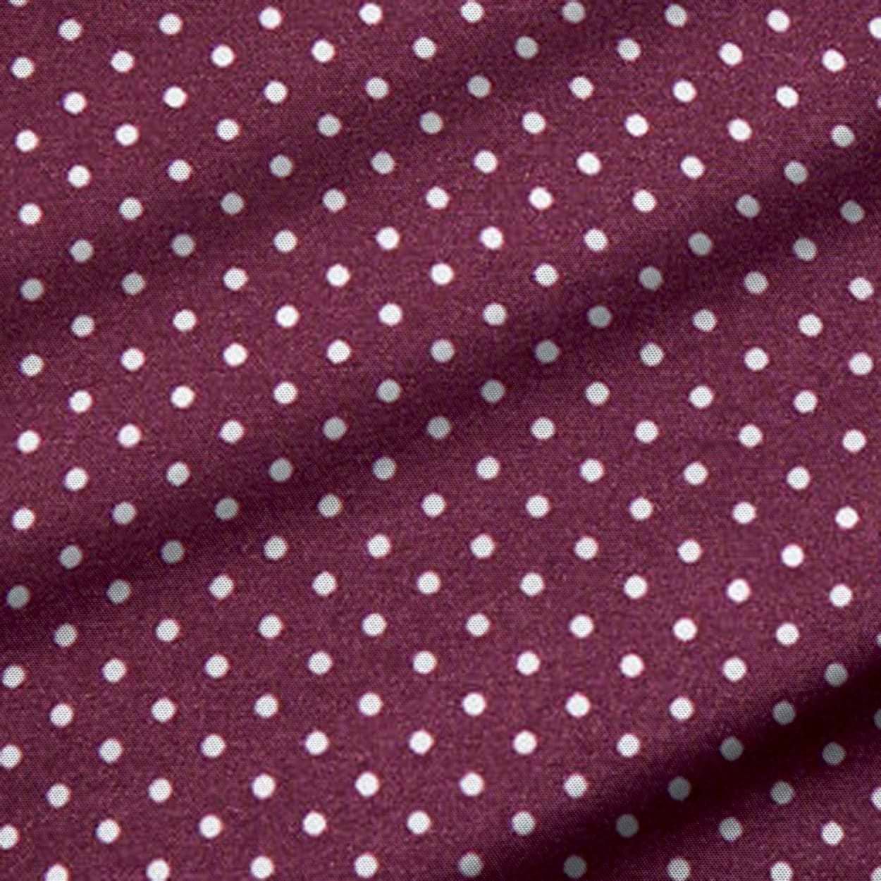 "The Digger" Maroon with White Dots