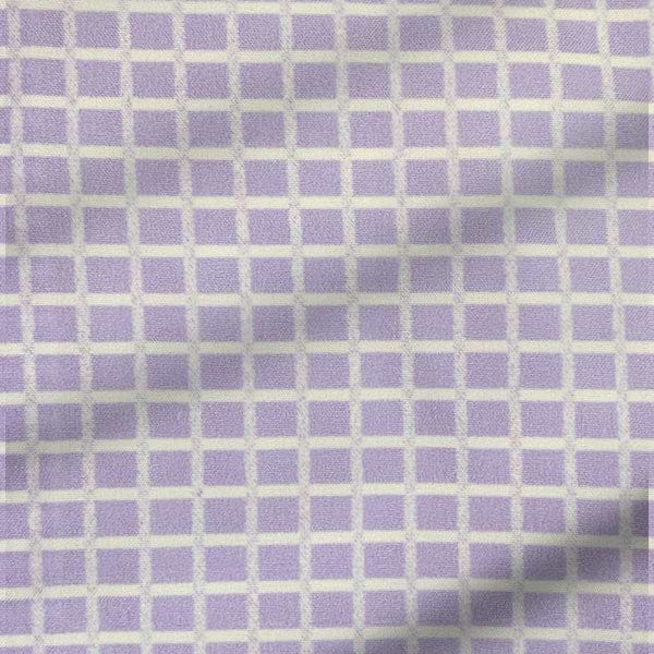 "The Xavier" Lavender with White Windowpane- Classic Fit