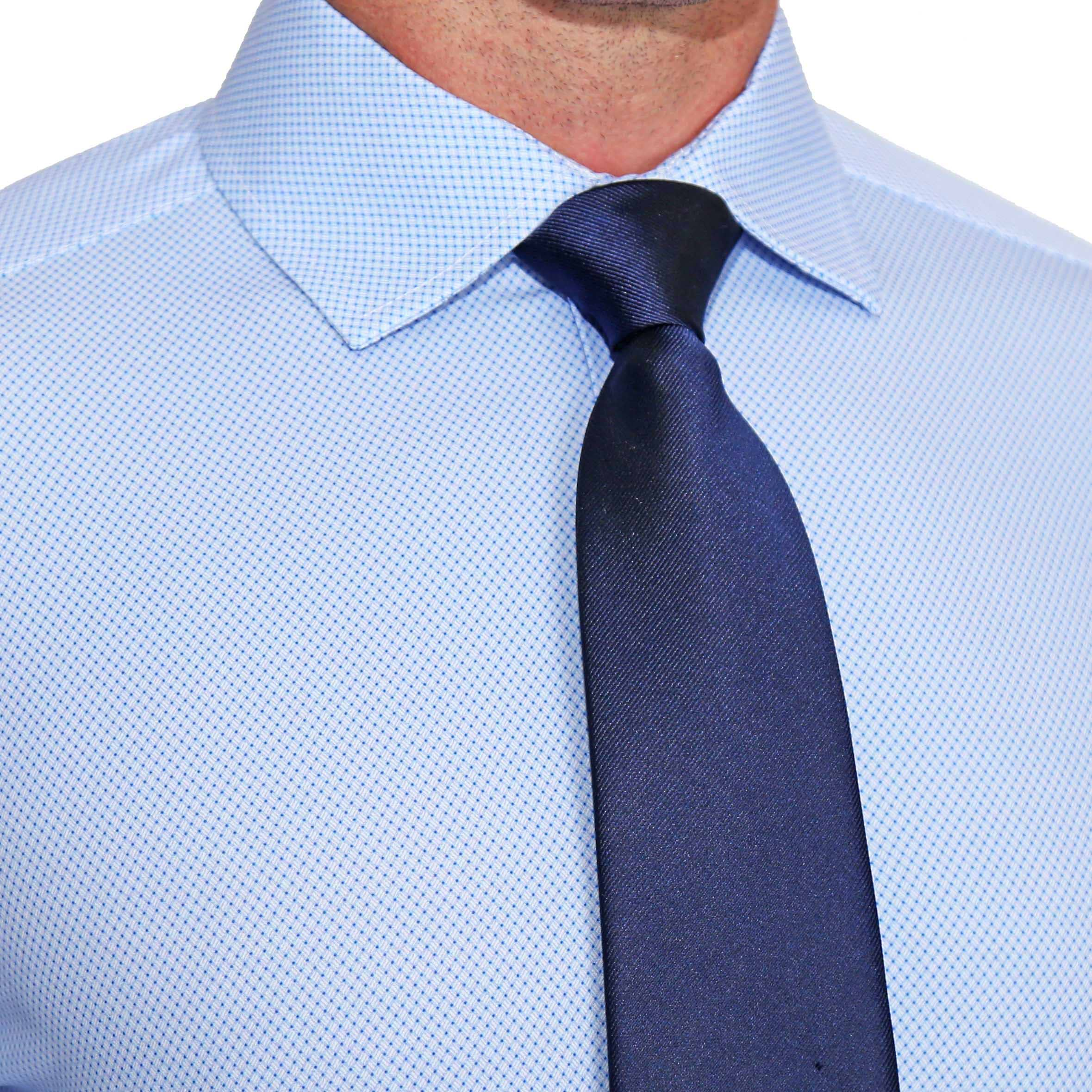 "The Morrison" Blue & White Mini Pattern - Classic Fit