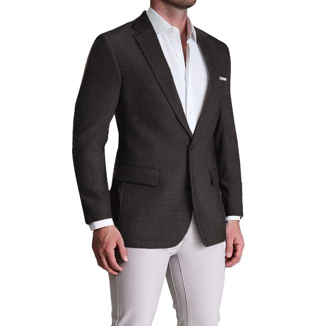 Athletic Fit Stretch Blazer - Heathered Charcoal